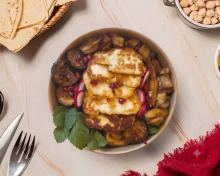 Salade halloumi